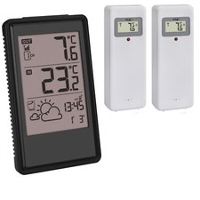 TFA 35.1170.01.spezial Funkwetterstation Wettervorhersage Funkuhr 2 Funksender