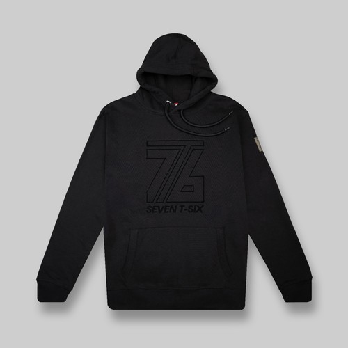 7t6 hoodie schwarz stick - stick, logo
