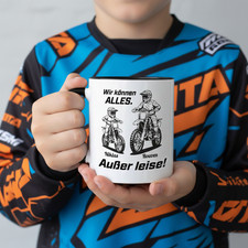 Geschenke Vater Papa Sohn Motocrosser personalisierte Tasse Namen Motorradfahrer