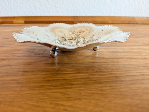 Art deco versilberte flache - art,