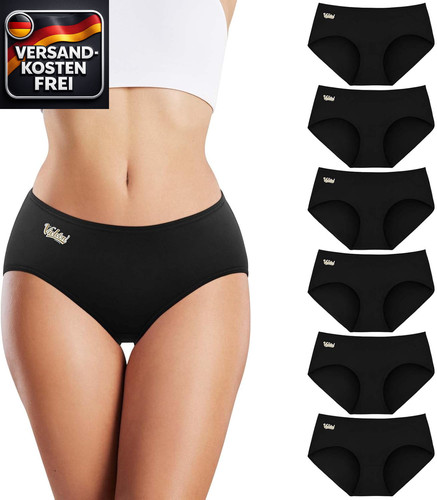 Damen unterhosen 6er - damen, pack