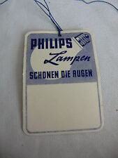 10 Stück Werbe-Papp-Anhänger Philips Argenta Lampen -GLÜHBIRNEN siehe Fotos