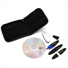 2x CD DVD Stift fein Permanent Marker Stifte inkl. Löschstift Reiniger Tasche