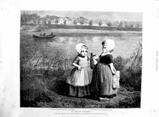 Original alter antiker Druck