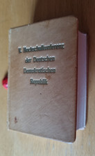 Minibuch DDR  V. Hochachulkonferenz der DDR nur wenige Exemplare in Leder