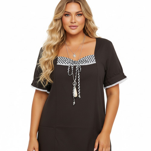 Sheego bluse tunika schwarz - sheego,