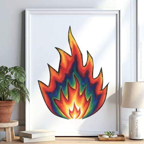Feuer outdoor schablone - feuer,