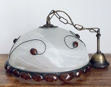 Jugendstil Deckenlampe Bernsteinlampe Edelstein Lampe Bernstein Leuchte Tiffany