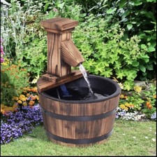 Holzfasspumpe Brunnen Outdoor