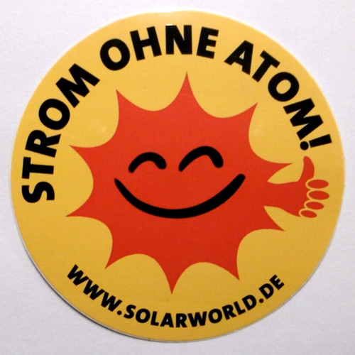 Werbe aufkleber strom ohne - strom,