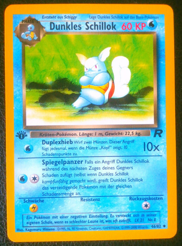 Pokemon karte dunkles schillok - pokemon,