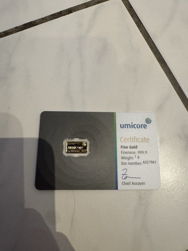 Goldbarren umicore - 1,