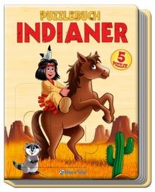 Puzzlebuch indianer mit 5 - indianer:,