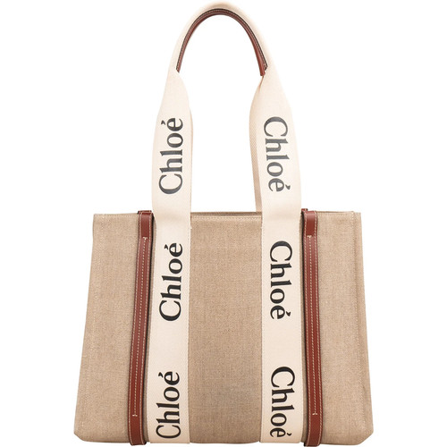 Chloé canvas woody tote - canvas,