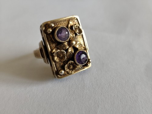 Antik jugendstil gemüse ring - antik,jugendstil,