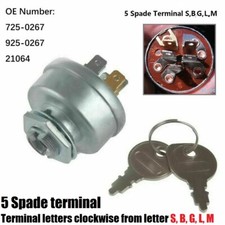 Zündschloss Rasentraktor Aufsitzmäher 5-polig universal für Kommunalfahrzeuge！