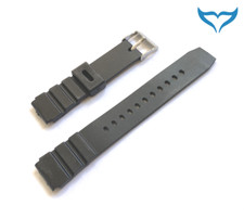 Armband Uhr Gummi schwarz 18