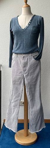 Jeans edited hose weiß mit - jeans,