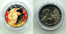 2 Euro BRD 2022 F "Erasmus Programme" coloriert  in Kapsel