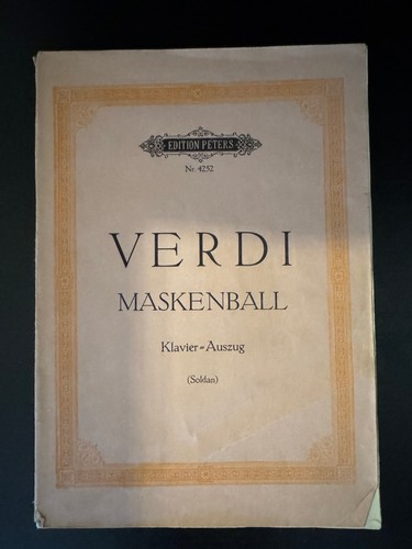Verdi maskenball klavier - verdi,