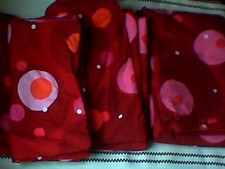 IKEA Bettwäsche - Brunskära Rot - 4 Teilig  - Kissen & Bettbezug / Dots Punkte