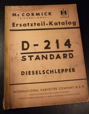 Mc Cormick Farmail D 214 Schlepper Ersatzteilliste