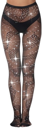 Netzstrumpfhose mit glitzer - mit,