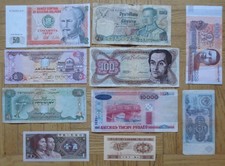 WELT - LOT / 10 vers. Banknoten