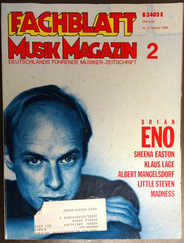 Fachblatt musik magazin 1986 - musik,