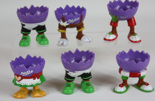 6er set milka eierbecher - set,