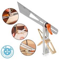 STAHLWERK Schmiege mit Anschlag Winkelschmiege Kombiwinkel Multifunktionswinkel