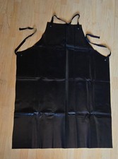 Industrie Schürze PVC 90x110 cm umkehrbar abwaschbar schwarz weiß robust neu
