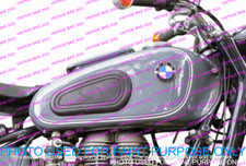PASSEND FÜR BMW R26 1956-60 R27 1960-1966 GRAU STAHL GAS KRAFTSTOFF BENZINTANK