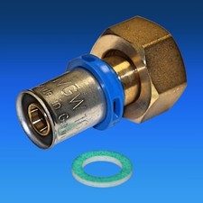 Pressfitting EasyPRESS Übergang Verschraubung IG 1tlg DVGW Verbundrohr TH Kontur