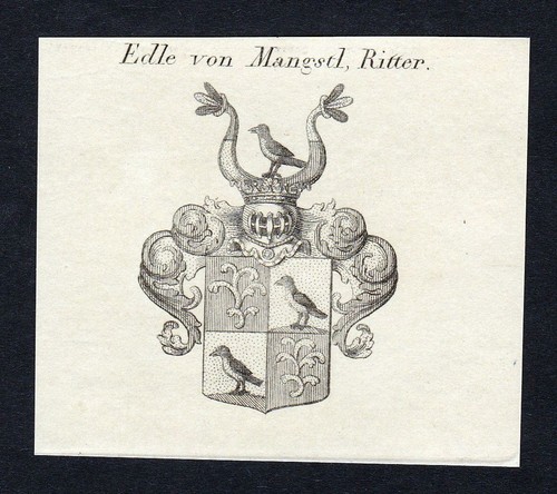1820 mangstl wappen - 1820, adel