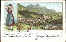 Bad Aussee Steiermark Tracht o 1897