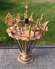 Toledo Cocktail-/Bowle-/Fingerfood-Spieße, 12 Stück, Vintage Spanien 60er-Jahre