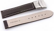Uhrenarmband Kalbsleder Faltschließe 24mm 22mm 20mm 18mm Verschiedene Farbe NEU