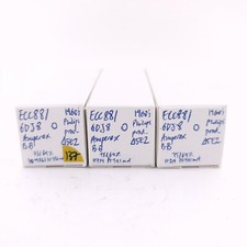 3 X ECC88 AMPEREX BUGLE BOY