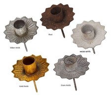 Kerzenhalter Durchmesser 7cm Krone zum Stecken für Stabkerzen/Tafelkerzen