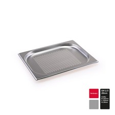 GN Behälter Gastronorm Edelstahl perforiert gelocht 1/2 20mm