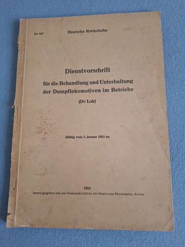 Dienstvorschrift für die - dr,