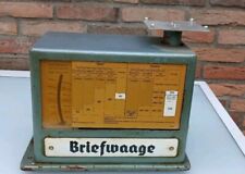 Reichspost Briefwaage mit 2 Emailleschildern  Deutsches Reich