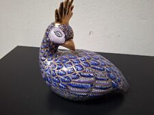 Asiatische Figur Pfau Keramik