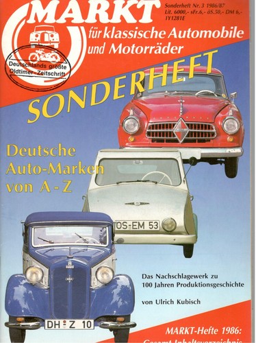 Oldtimer markt sonderheft nr - markt,