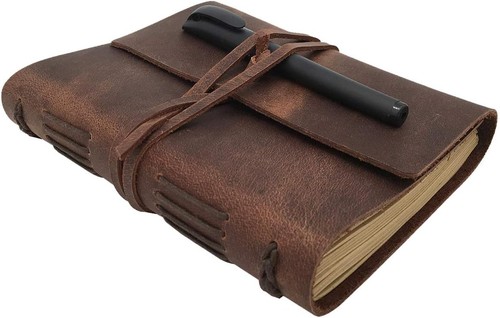 Leder tagebuch notizbuch - tagebuch,