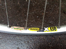 RETRO MAVIC. X138 26" HINTERRAD SHIMANO DEORE LX HB M570 NABE 8 GANG.