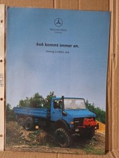 MB Unimog Bercedes-Benz U 2450 L 6x6 Prospekt Traktor Schlepper