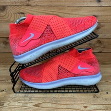 Nike Turnschuhe Damengröße UK 7,5 Free RN Motion Flyknit 2017 rot pink Fitnessschuhe