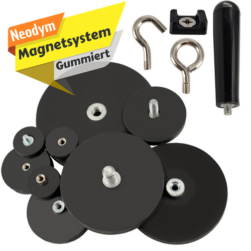 Neodym magnete gummiert mit - neodym,